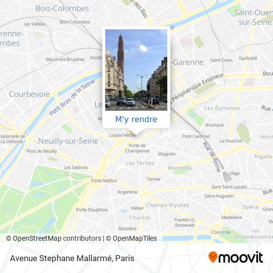Avenue Stephane Mallarmé plan