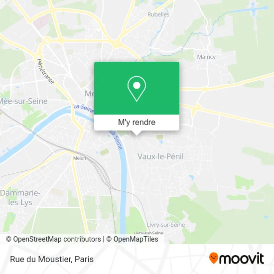 Rue du Moustier plan