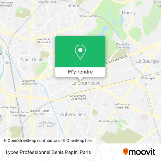 Lycée Professionnel Denis Papin plan