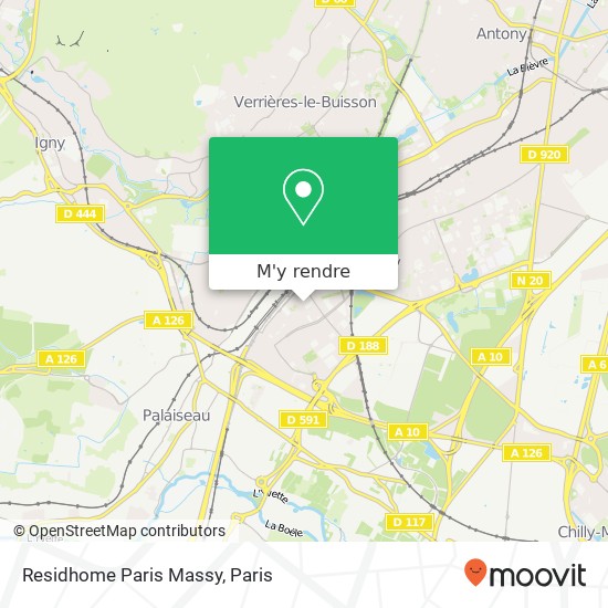 Residhome Paris Massy plan