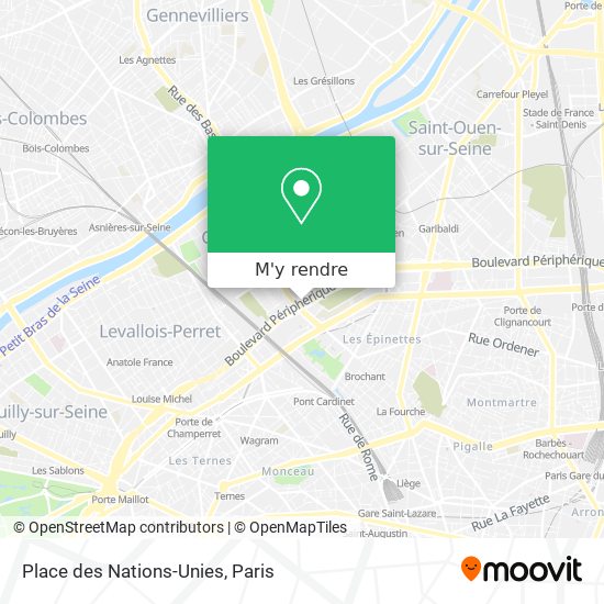 Place des Nations-Unies plan