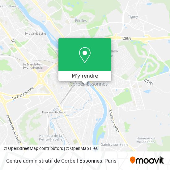 Centre administratif de Corbeil-Essonnes plan