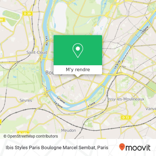 Ibis Styles Paris Boulogne Marcel Sembat plan