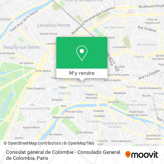 Consulat général de Colombie - Consulado General de Colombia plan