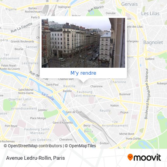 Avenue Ledru-Rollin plan