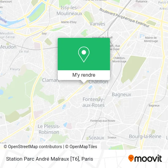 Station Parc André Malraux [T6] plan