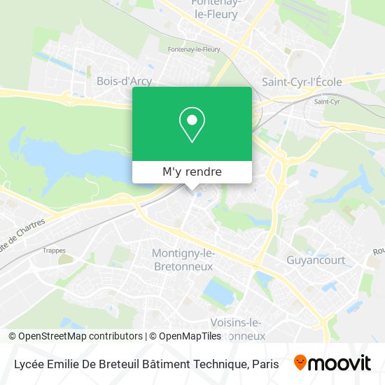 Lycée Emilie De Breteuil Bâtiment Technique plan