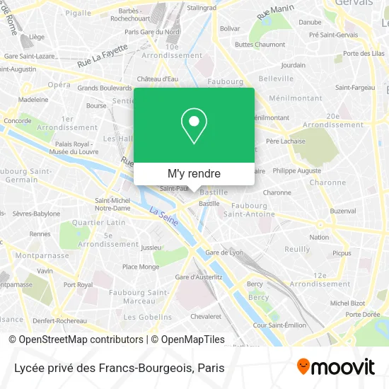 Lycée privé des Francs-Bourgeois plan