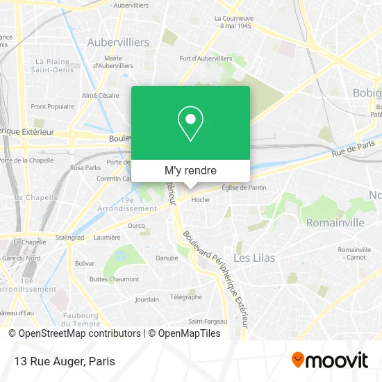 13 Rue Auger plan