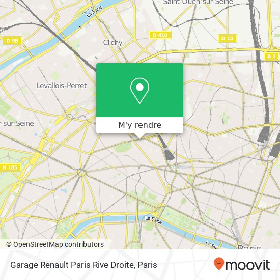 Garage Renault Paris Rive Droite plan