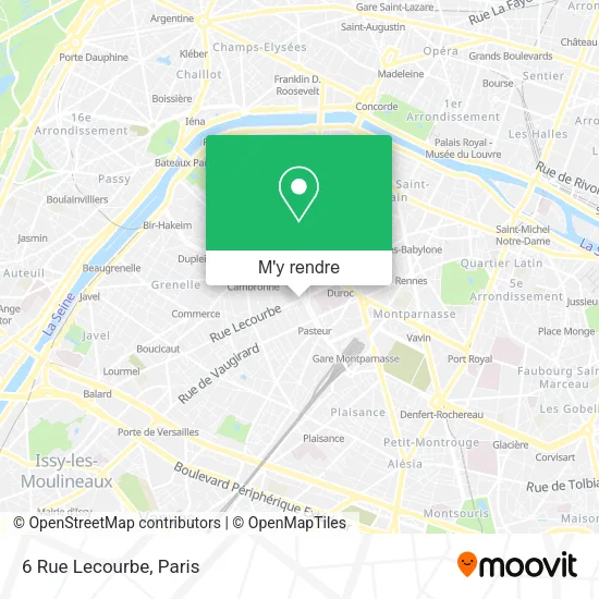 6 Rue Lecourbe plan
