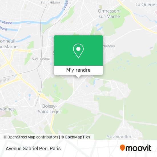 Avenue Gabriel Péri plan