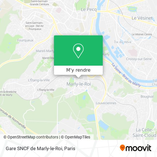 Gare SNCF de Marly-le-Roi plan