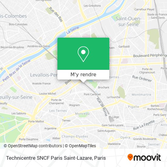 Technicentre SNCF Paris Saint-Lazare plan