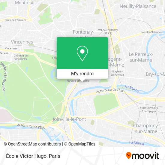 École Victor Hugo plan