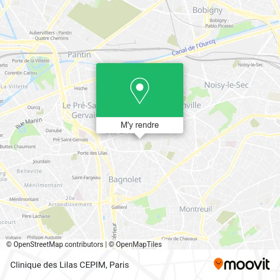 Clinique des Lilas CEPIM plan