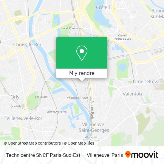 Technicentre SNCF Paris-Sud-Est — Villeneuve plan