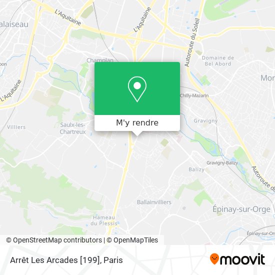Arrêt Les Arcades [199] plan