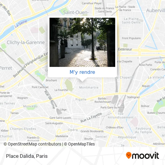 Place Dalida plan