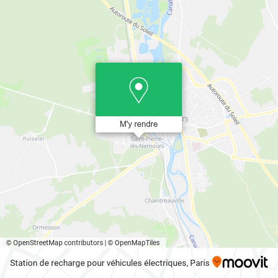 Station de recharge pour véhicules électriques plan