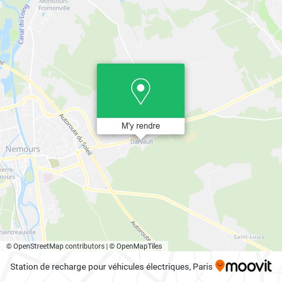 Station de recharge pour véhicules électriques plan