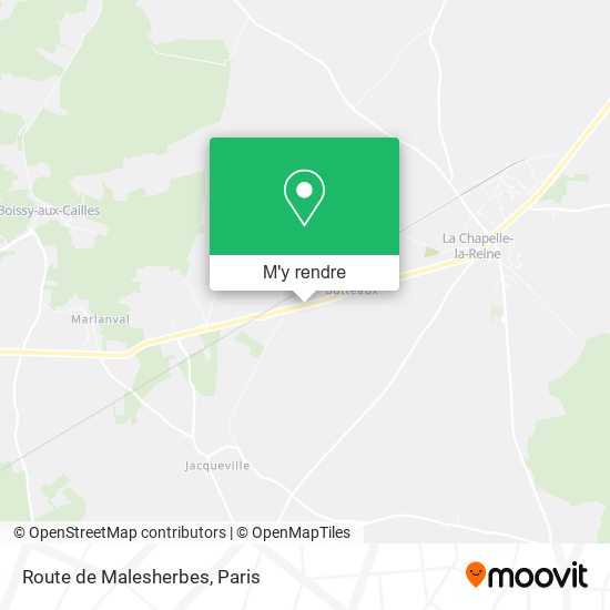Route de Malesherbes plan