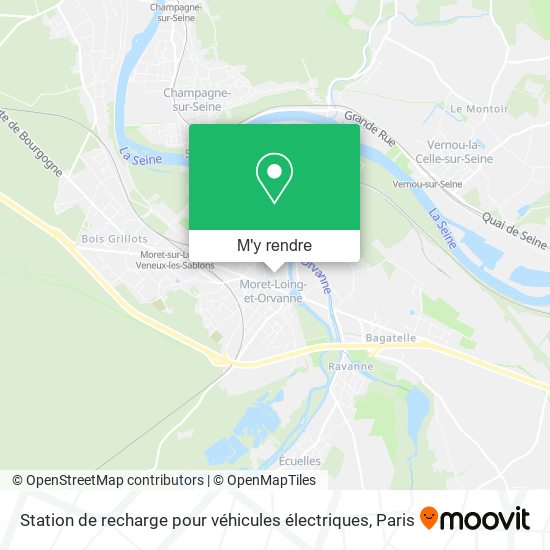 Station de recharge pour véhicules électriques plan