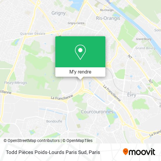 Todd Pièces Poids-Lourds Paris Sud plan