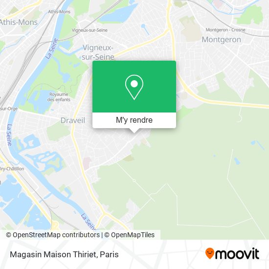 Magasin Maison Thiriet plan