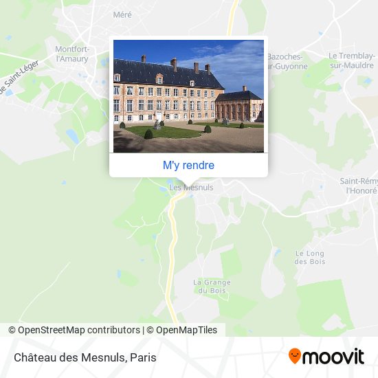 Château des Mesnuls plan