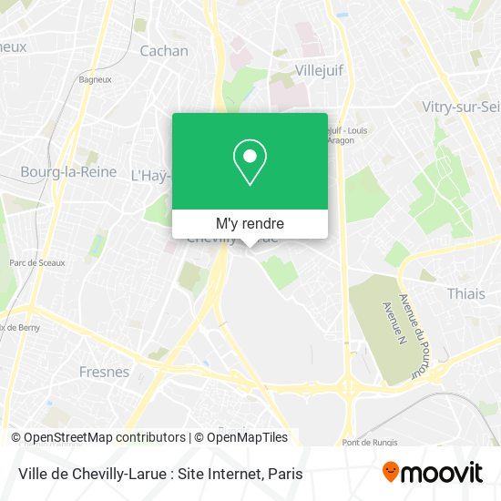 Ville de Chevilly-Larue : Site Internet plan