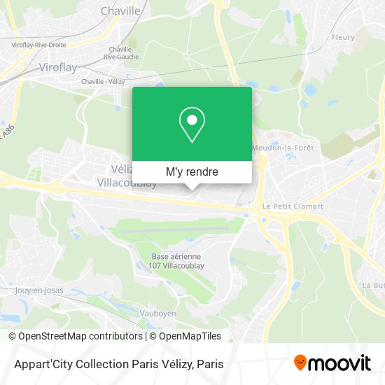 Appart'City Collection Paris Vélizy plan