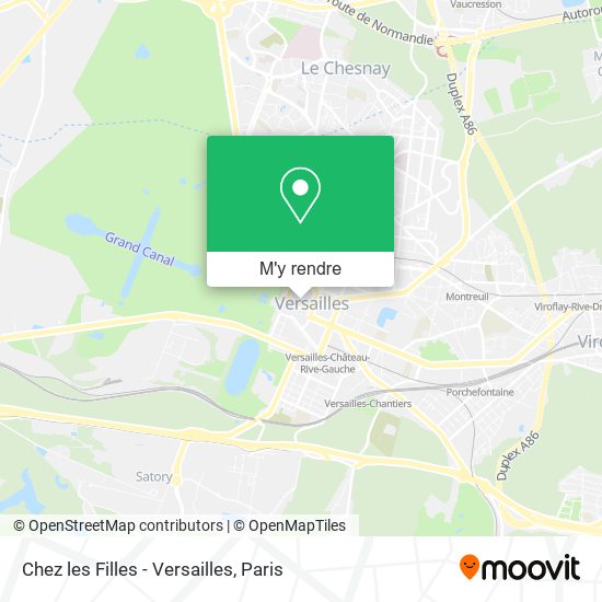 Chez les Filles - Versailles plan