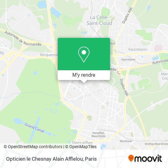Opticien le Chesnay Alain Afflelou plan
