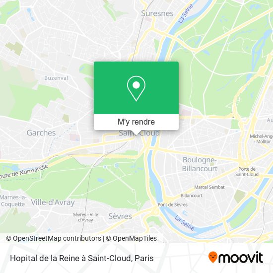 Hopital de la Reine à Saint-Cloud plan