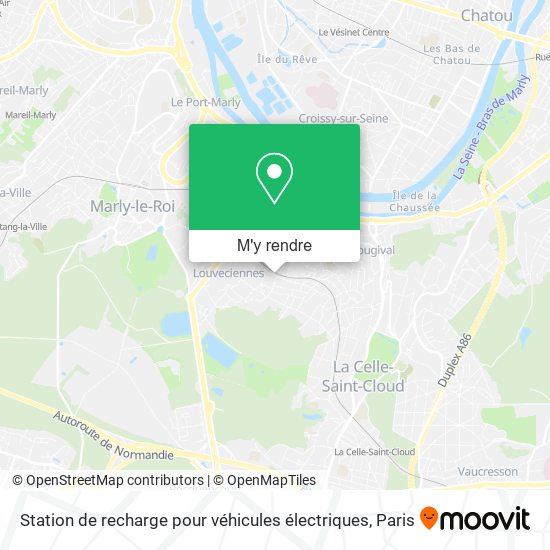 Station de recharge pour véhicules électriques plan