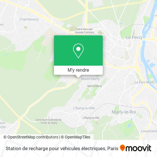 Station de recharge pour véhicules électriques plan
