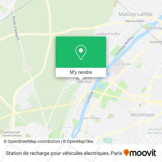 Station de recharge pour véhicules électriques plan