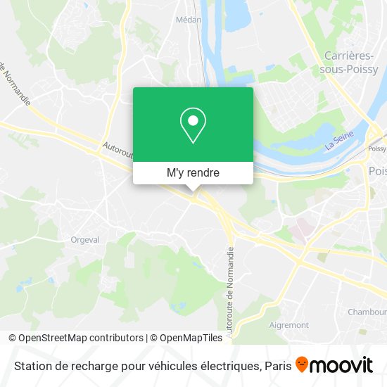 Station de recharge pour véhicules électriques plan