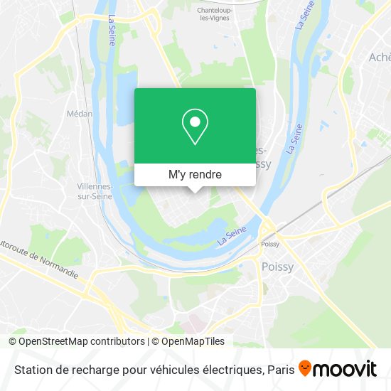 Station de recharge pour véhicules électriques plan