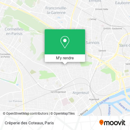 Crêperie des Coteaux plan