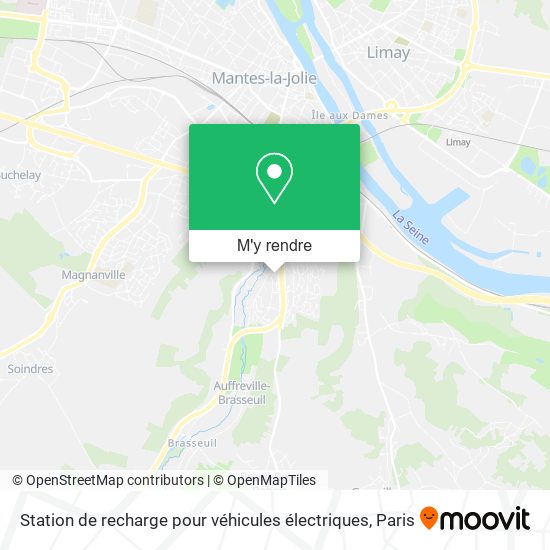 Station de recharge pour véhicules électriques plan