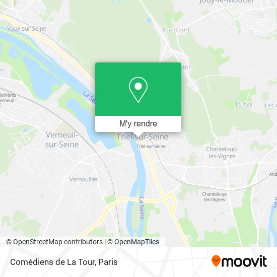 Comédiens de La Tour plan