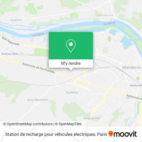 Station de recharge pour véhicules électriques plan