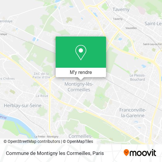 Commune de Montigny les Cormeilles plan