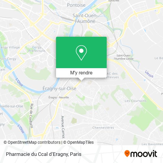 Pharmacie du Ccal d'Eragny plan