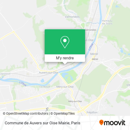 Commune de Auvers sur Oise Mairie plan