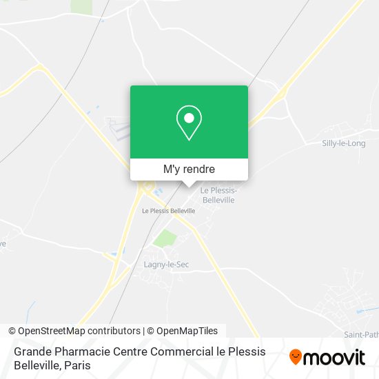 Grande Pharmacie Centre Commercial le Plessis Belleville plan