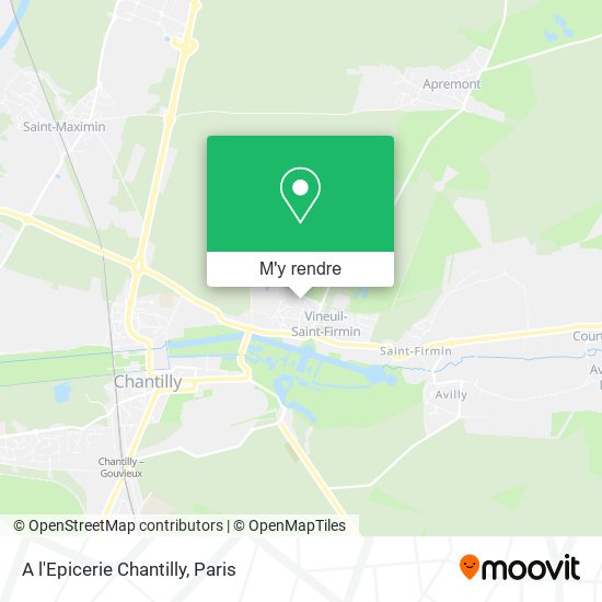 A l'Epicerie Chantilly plan
