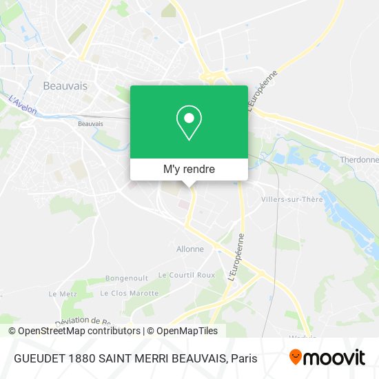 GUEUDET 1880 SAINT MERRI BEAUVAIS plan